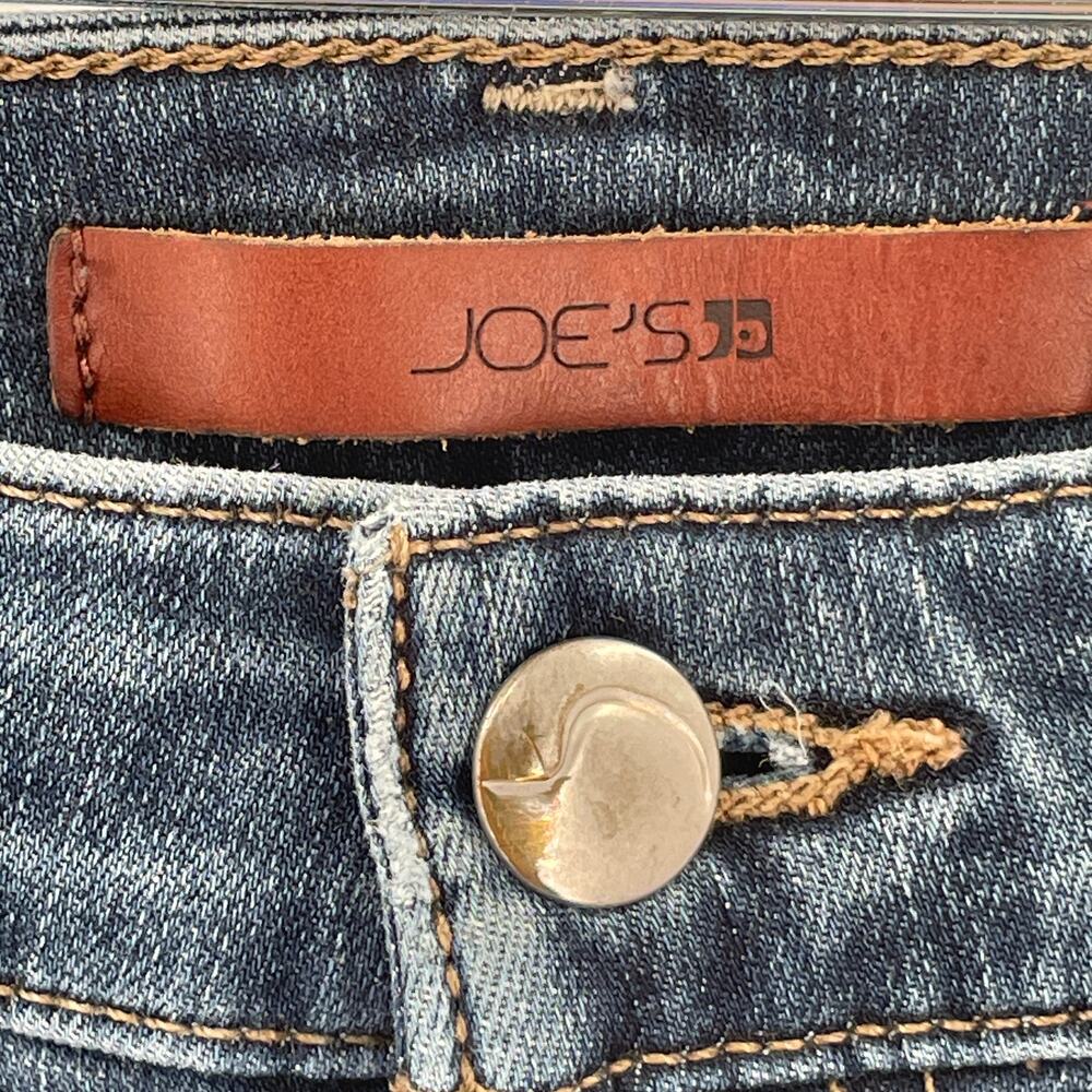 Joes Jeans Flawless The Charlie High Rise Skinny Torn Distressed Jeans Size W24 - Picture 7 of 14
